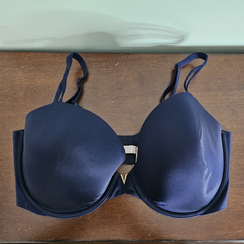 Victoria's Secret Lined Demi 38DDD‎ (F) Navy Blue